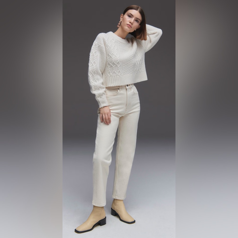 Everlane Ecru original cheeky jeans in 26
